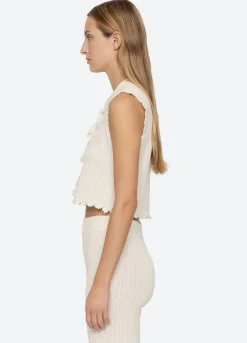Abbie Vest ~ Cream