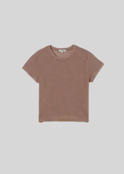 Adine Shrunken Tee ~ Chai Heather