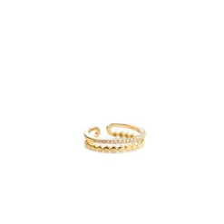 Adjustable Double Band Ring