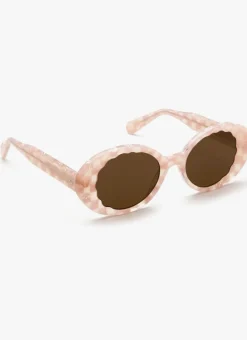 Alixe Pink Plaid Sunglasses