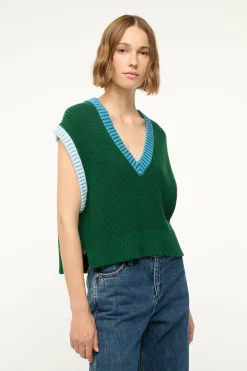 Americana Sweater ~ Jungle Sky Ivory