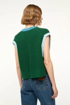 Americana Sweater ~ Jungle Sky Ivory
