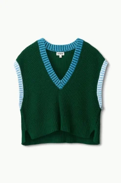 Americana Sweater ~ Jungle Sky Ivory