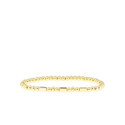 Ball Bracelet with Rectangle Beads