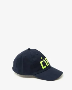 Baseball Hat ~ Navy w/ Printed Yellow Ciao
