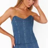 Baton Rouge Top ~ Blue Indigo