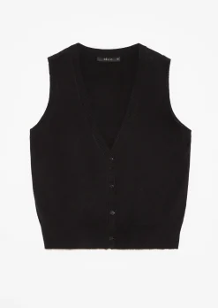 Berberis Knit Vest ~ Black