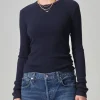 Bina Crewneck ~ Navy