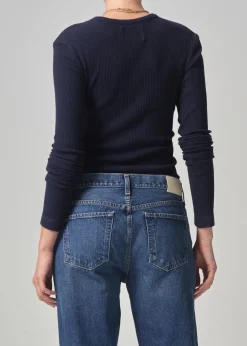 Bina Crewneck ~ Navy