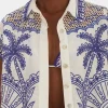 Blue Palm Trees Richelieu Shirt