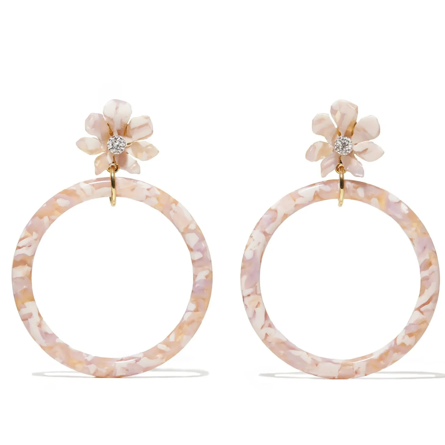 Blush Wallflower Hoop earring