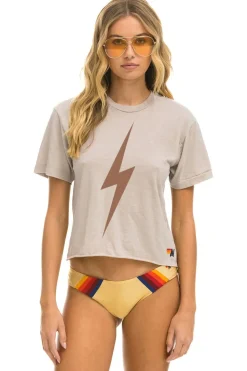 Bolt Boyfriend Tee ~ Sand/Mocha