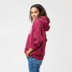 Boyfriend Drippy Heart Hoodie ~ Burgundy