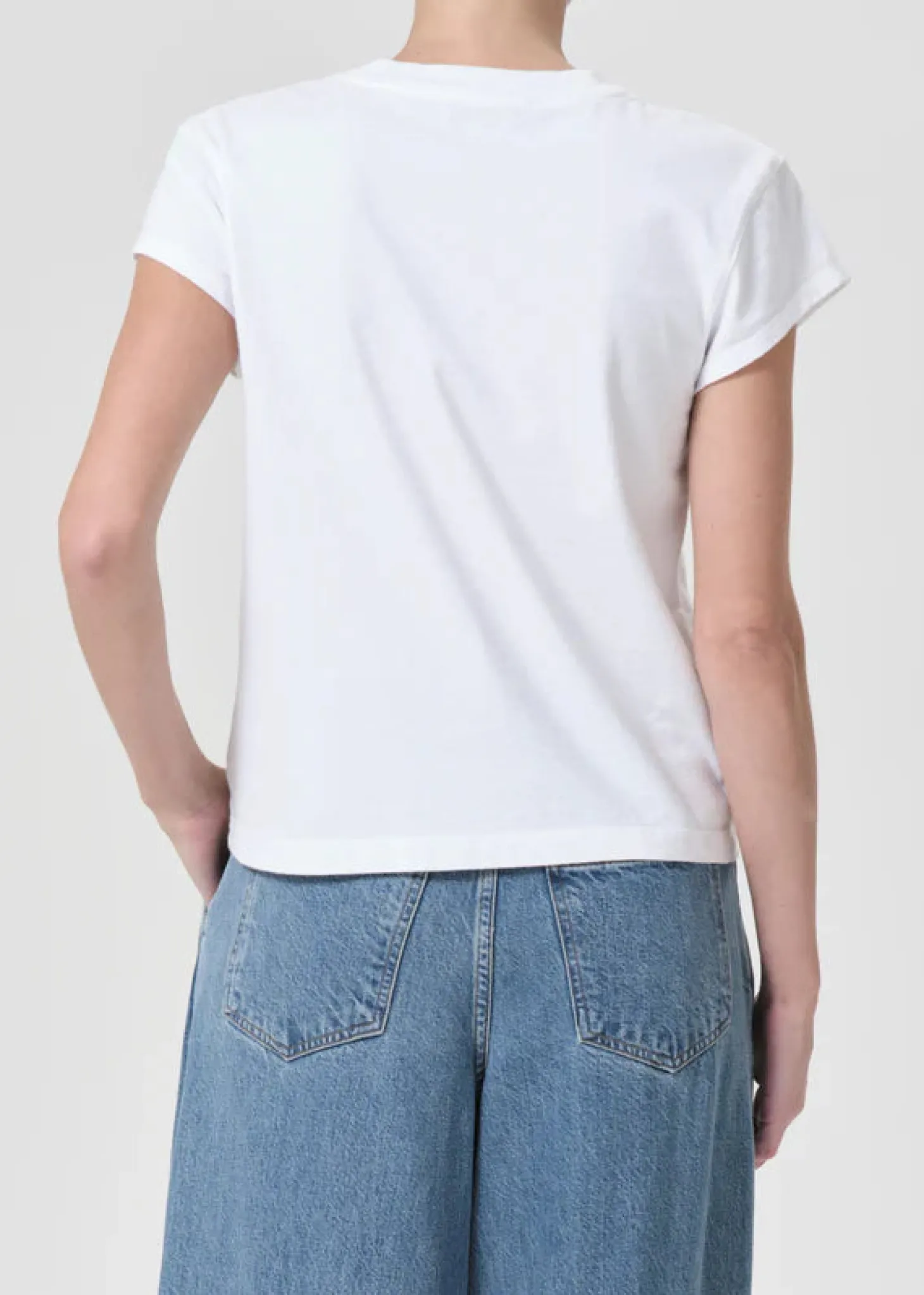 Bryce Cap Sleeve Tee ~ White
