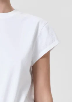 Bryce Cap Sleeve Tee ~ White