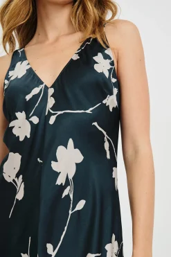Camellia Dress ~ Midnight Roses