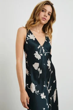 Camellia Dress ~ Midnight Roses