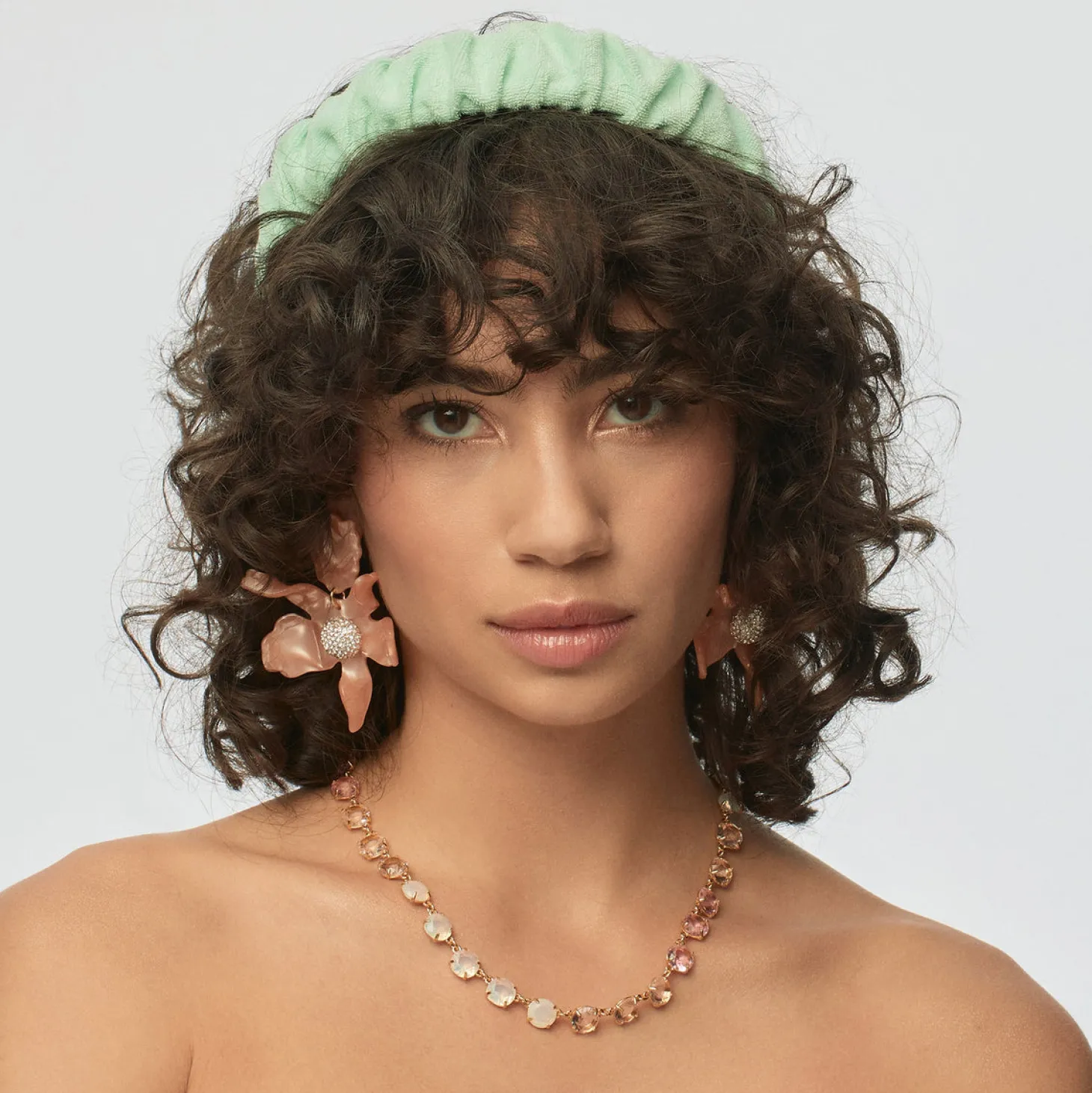 Candy Crystal Necklace ~ Shell Pink