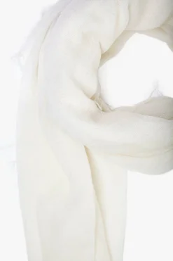 Cashmere and Silk Scarf ~ Eggshell