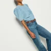 Cecily Blouse ~ Blue Chambray Faded Blue