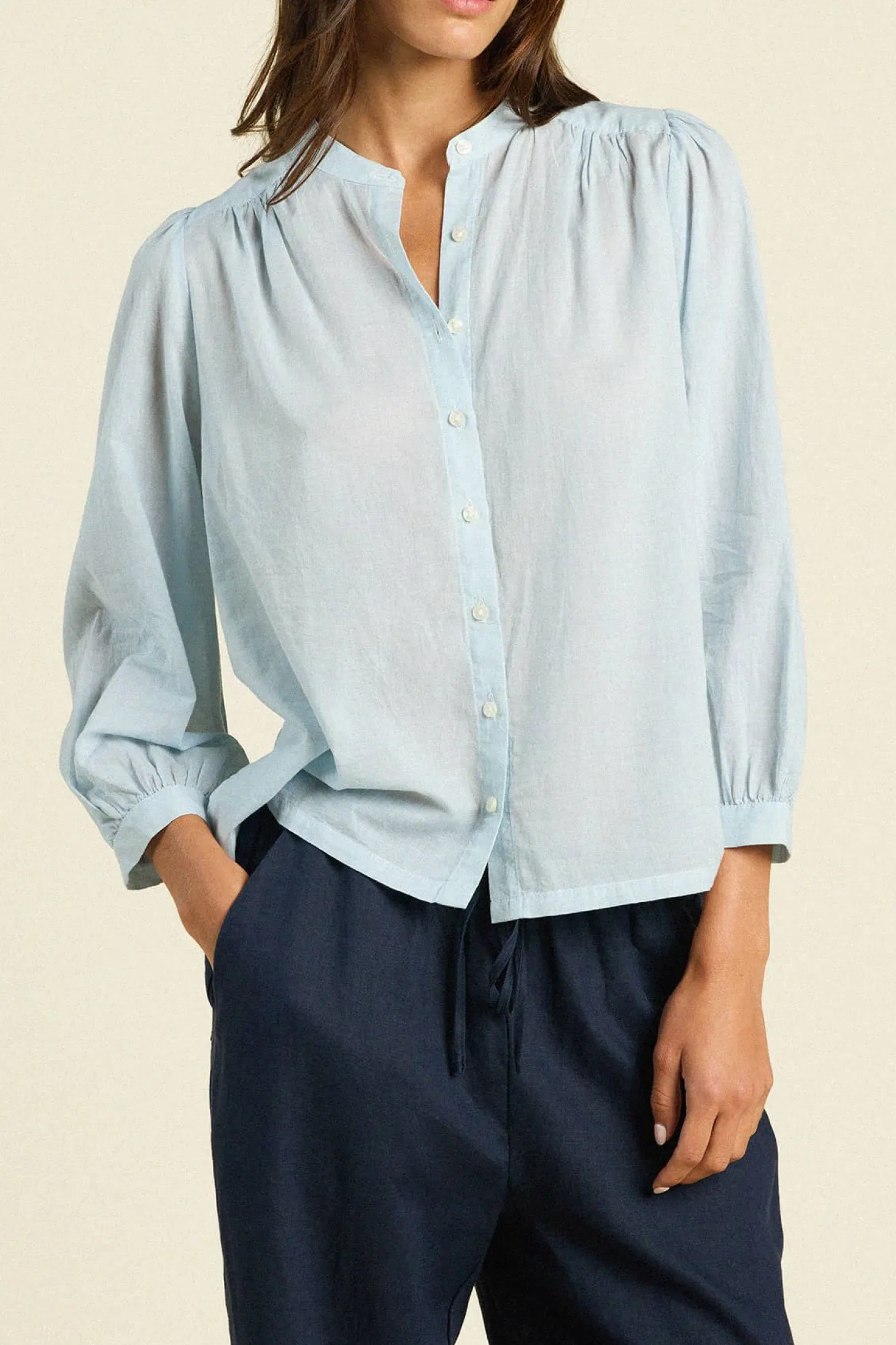 Clara Blouse ~ Cloud