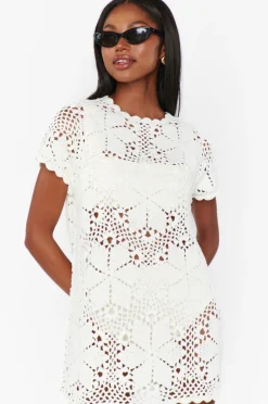 Cleo Coverup ~ Salty Floral Crochet
