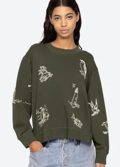 Clyde Sweatshirt ~ Army