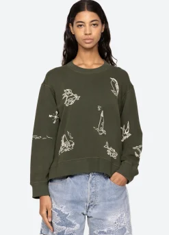 Clyde Sweatshirt ~ Army