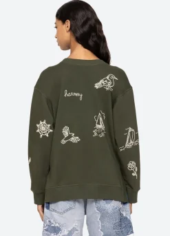 Clyde Sweatshirt ~ Army