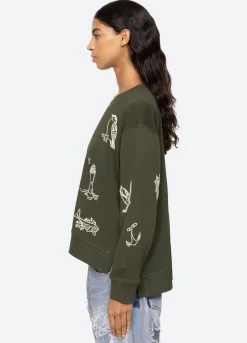 Clyde Sweatshirt ~ Army