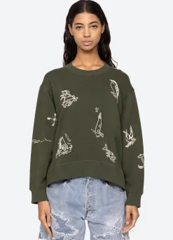 Clyde Sweatshirt ~ Army