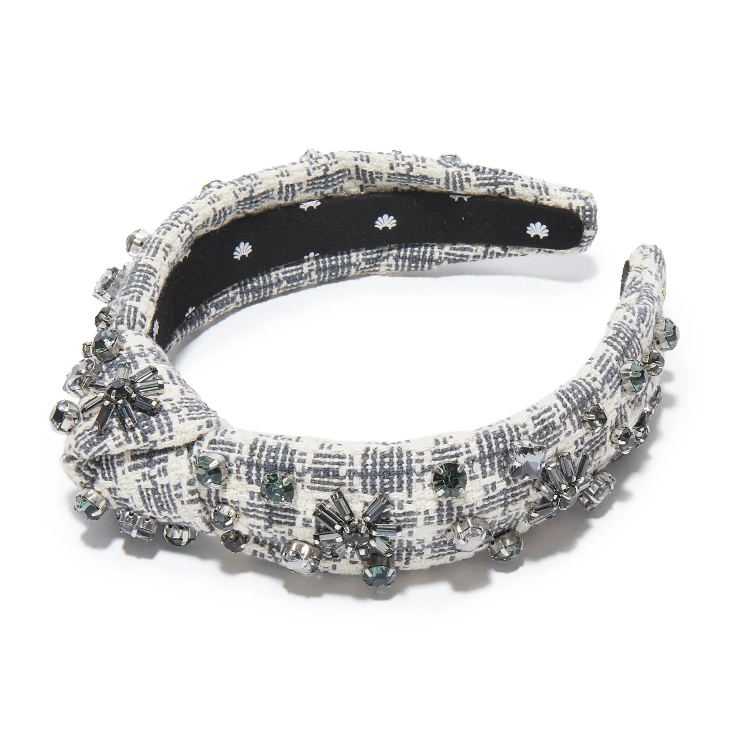 Crystal Snowflake Slim Knotted Headband