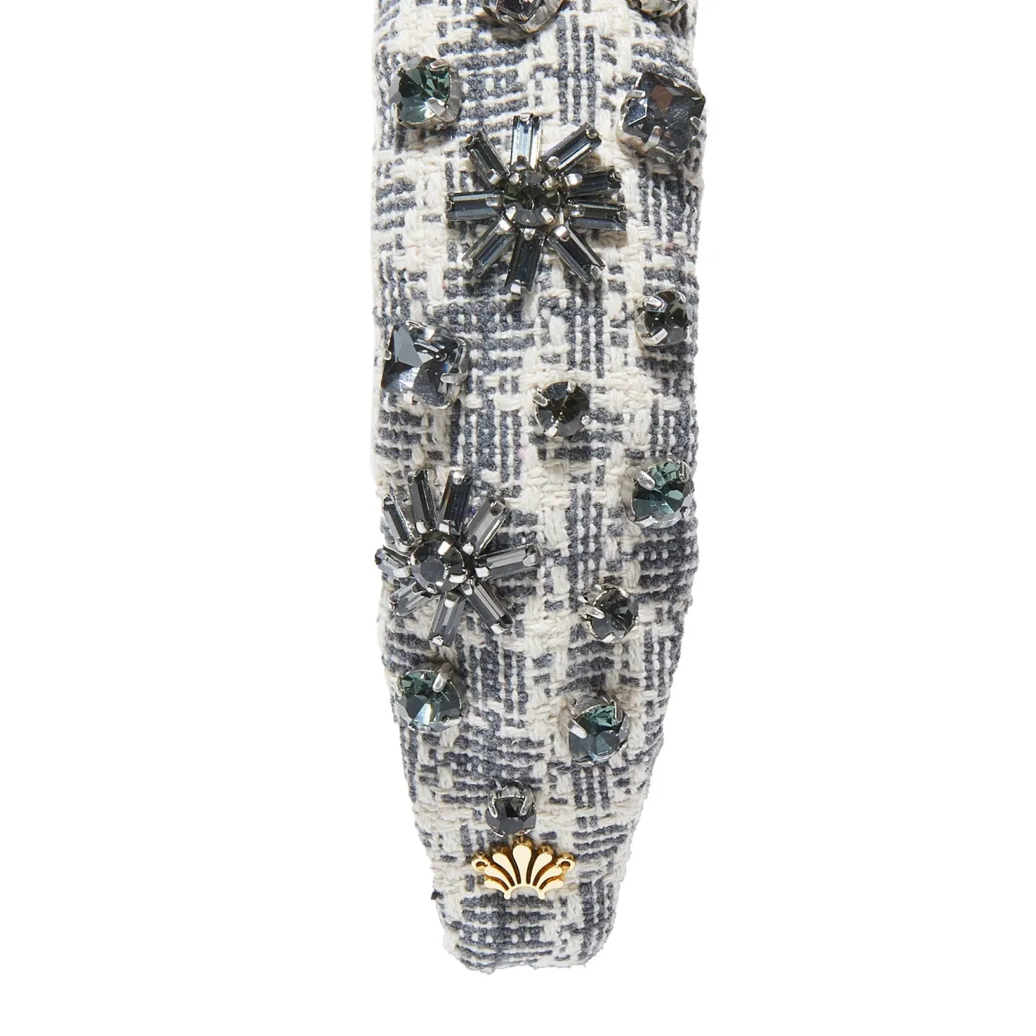 Crystal Snowflake Slim Knotted Headband