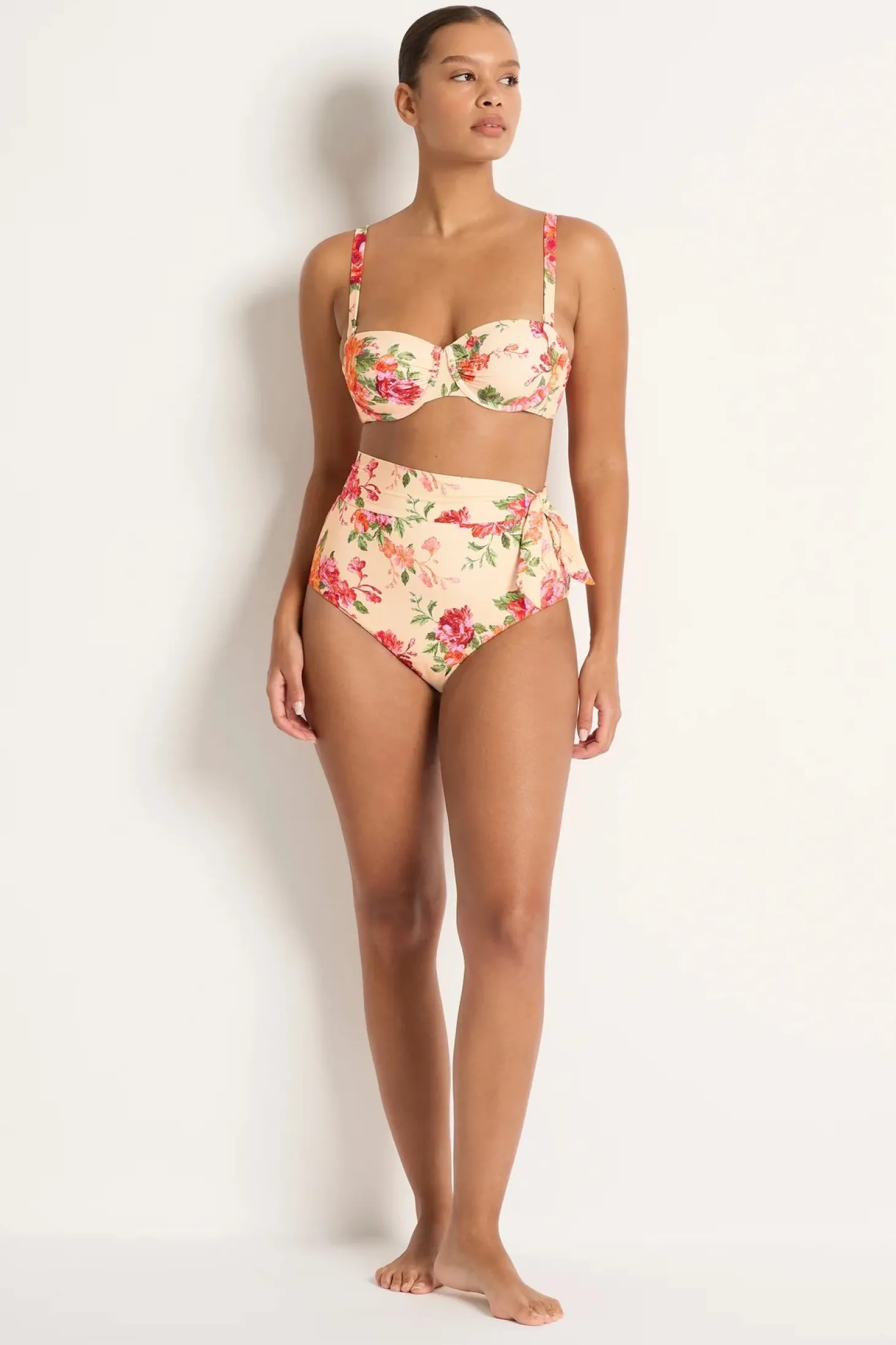 Delight High Tide Bikini Pant- linen