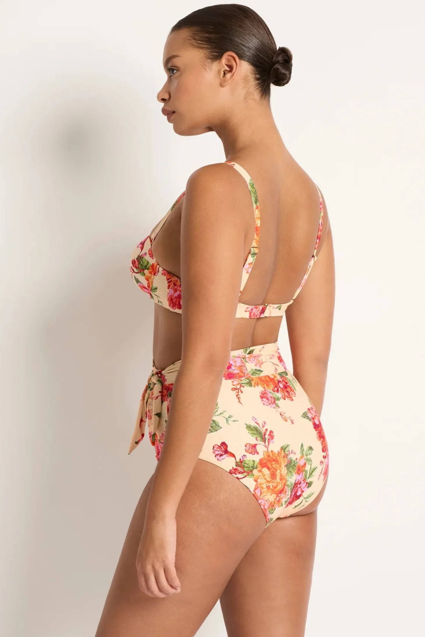 Delight High Tide Bikini Pant- linen