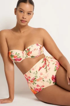 Delight High Tide Bikini Pant- linen