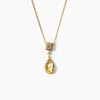 Dewdrop Diamond Necklace ~ Citrine