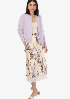 Dorian Cashmere Cardigan Moonflower