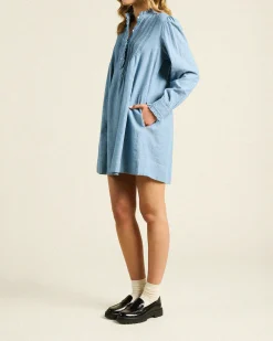 Eve Shift Dress ~ Vintage Indigo