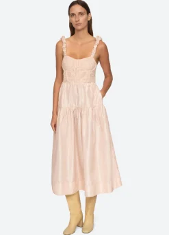 Evita Corset Embroidery Dress