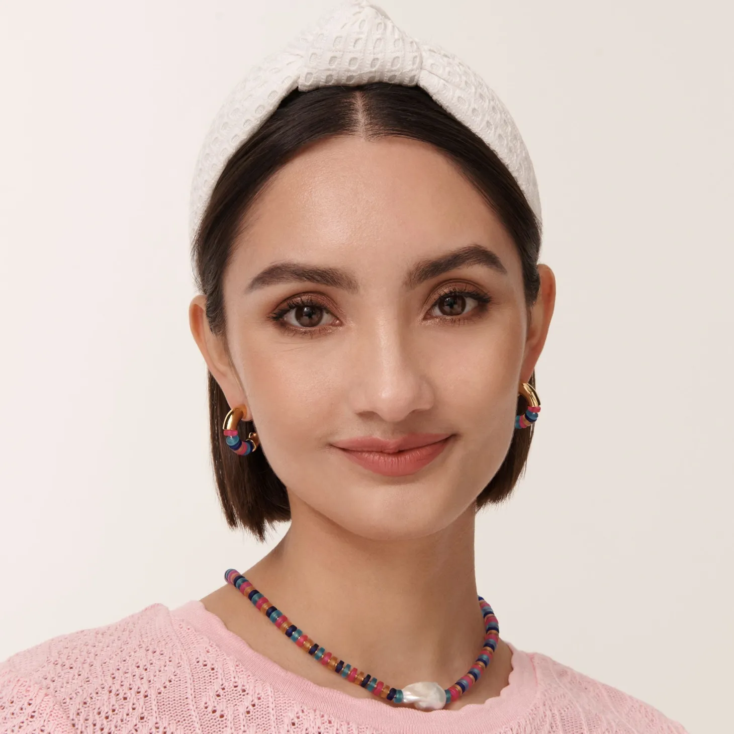 Eyelet Knotted Headband ~ Bianca