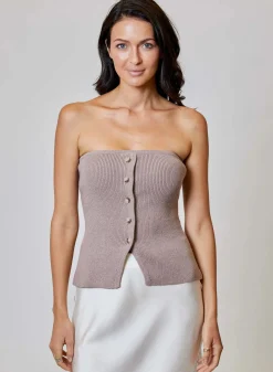 Farah Top ~ Taupe Haze