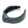 Faux Leather Knotted Headband ~ Charcoal