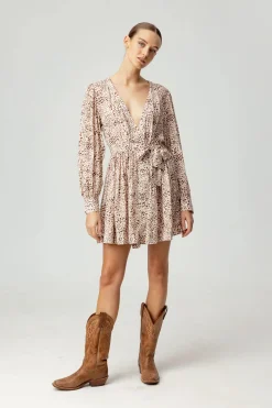 Flora Dress ~ Leopard Print