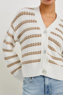 Geneva ~ Ivory Oat Stripe