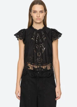 Gianna L/S Top ~ Black