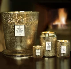 Gilt Pomander & Hinoki Mini Candle
