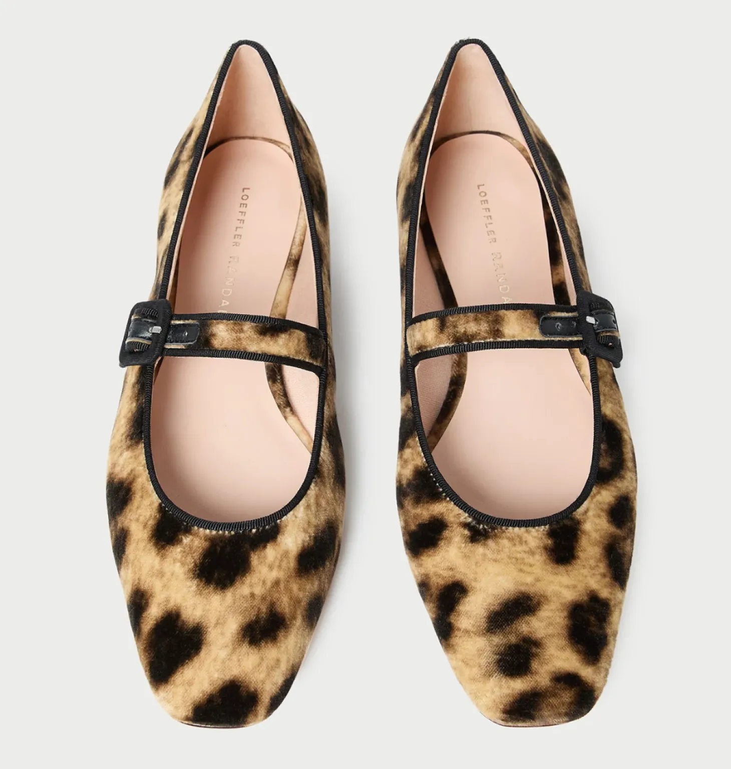 Ginger Leopard Velvet Mary Jane