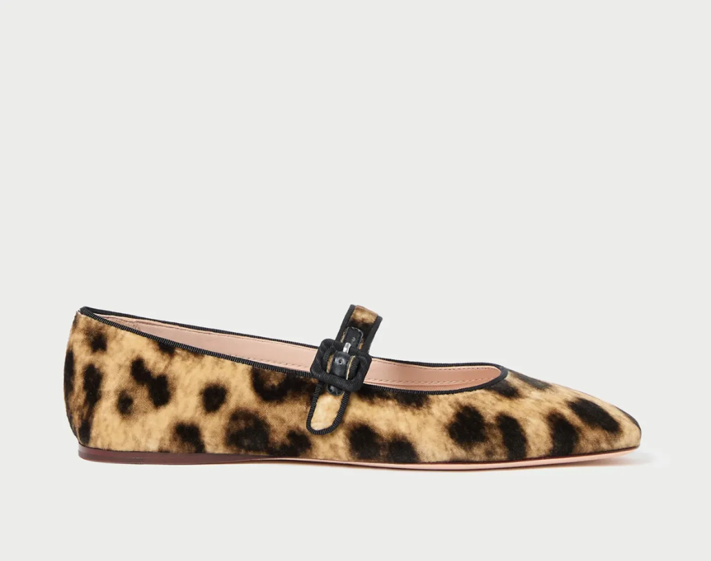 Ginger Leopard Velvet Mary Jane
