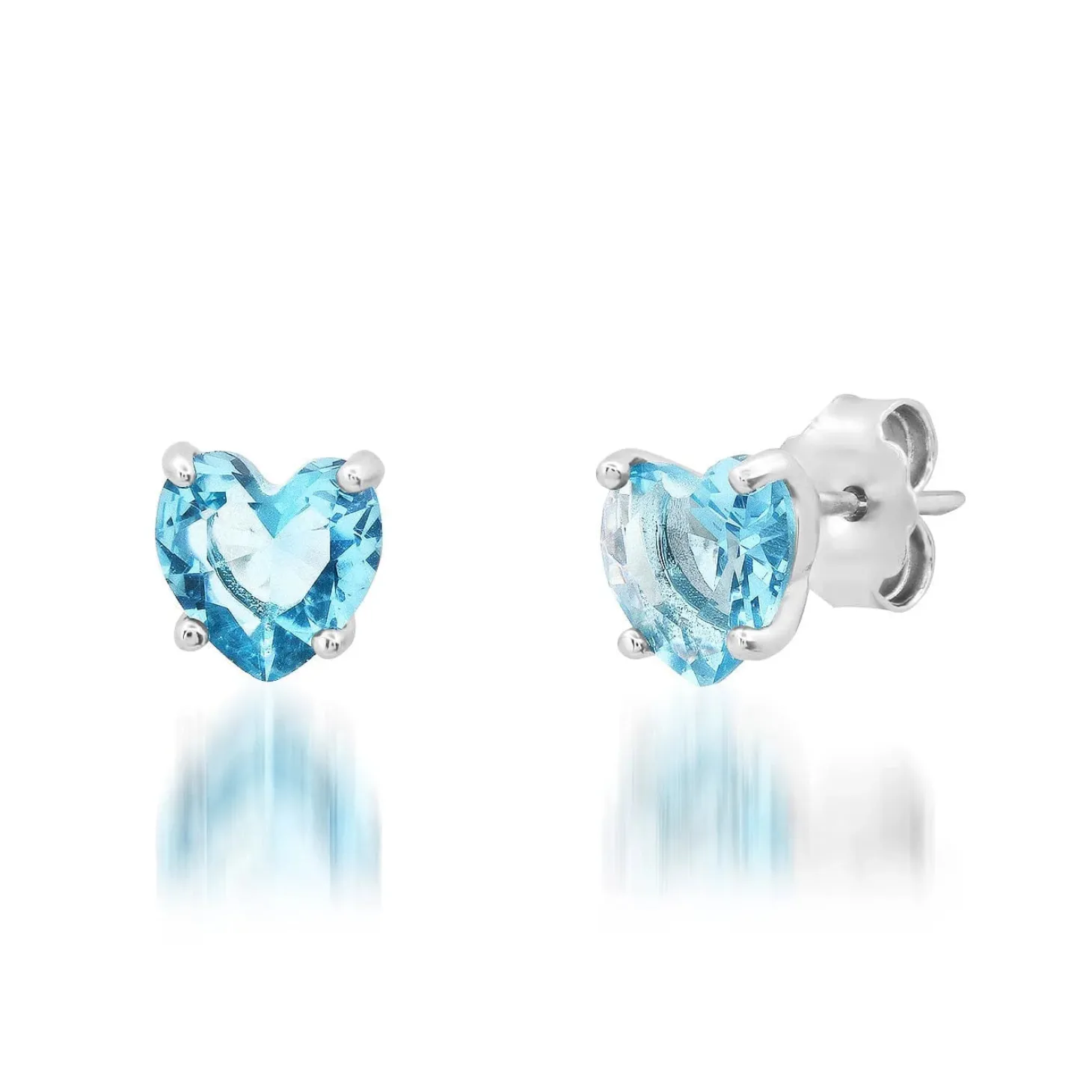 Glass Heart Studs